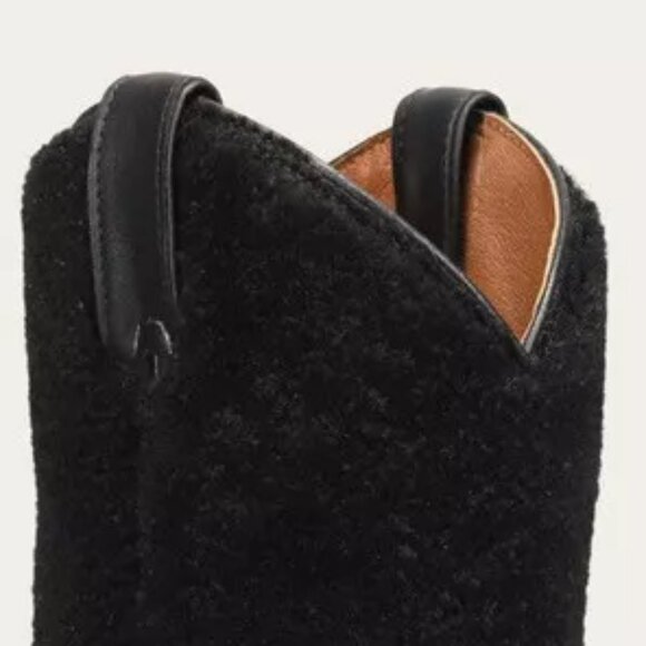 Frye Billy Leather Shearling Cowboy Boots $498 - Picture 2 of 6